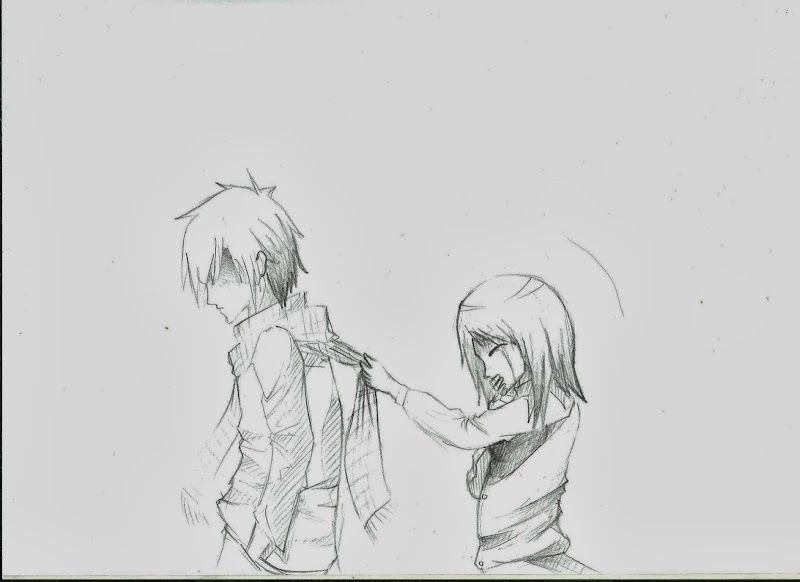 + Gambar Anime Romantis Pensil