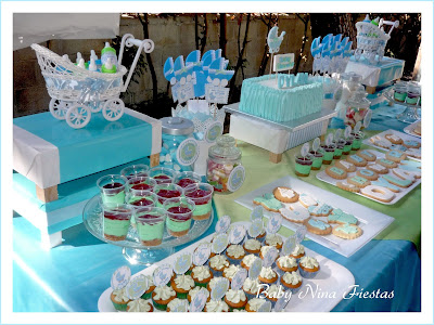 Mesa dulce baby shower niño