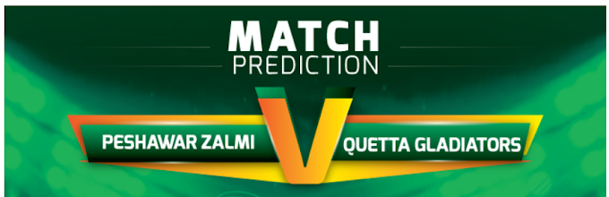 Peshawar Zalmi vs Quetta Gladiators, Match Prediction