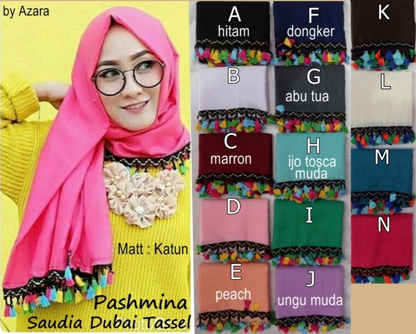 Jilbab Pashmina Langsungan