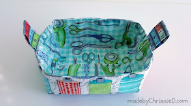 Sewing Basket by www.madebyChrissieD.com