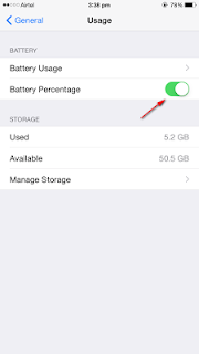 Cách hiện phần trăm pin trên iPhone,cach hien thi phan tram pin tren iphone