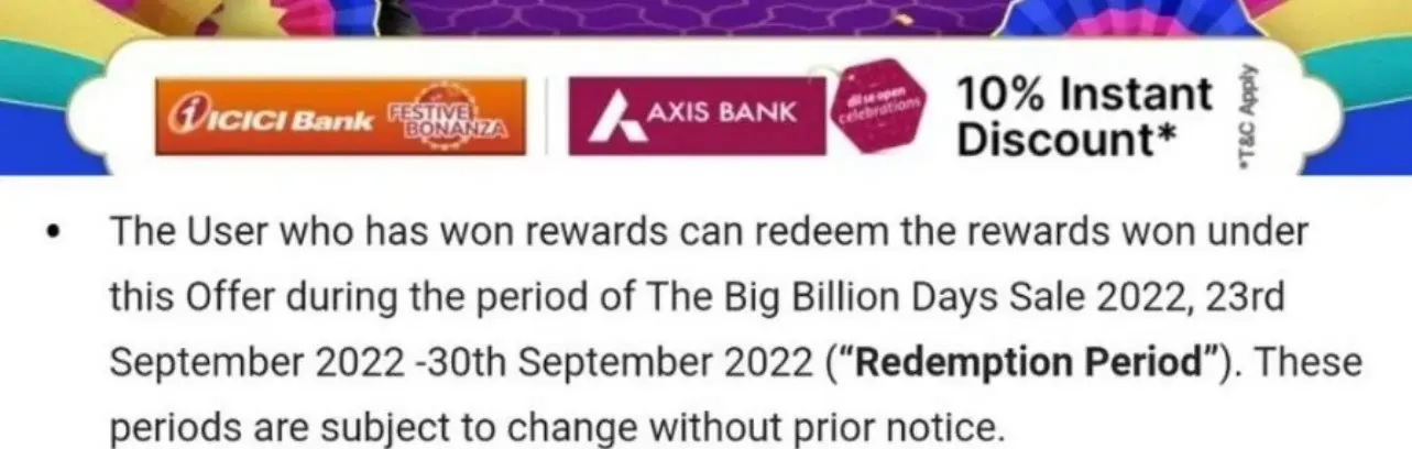 Big billion Day offer