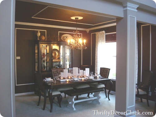 brown dining room