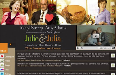 'Julie & Julia: o blog que virou livro, o livro que virou filme.