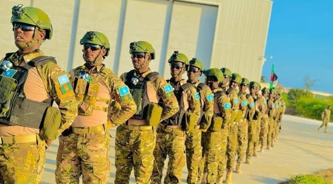 Somali forces participate in a multinational military exercise in Kenya