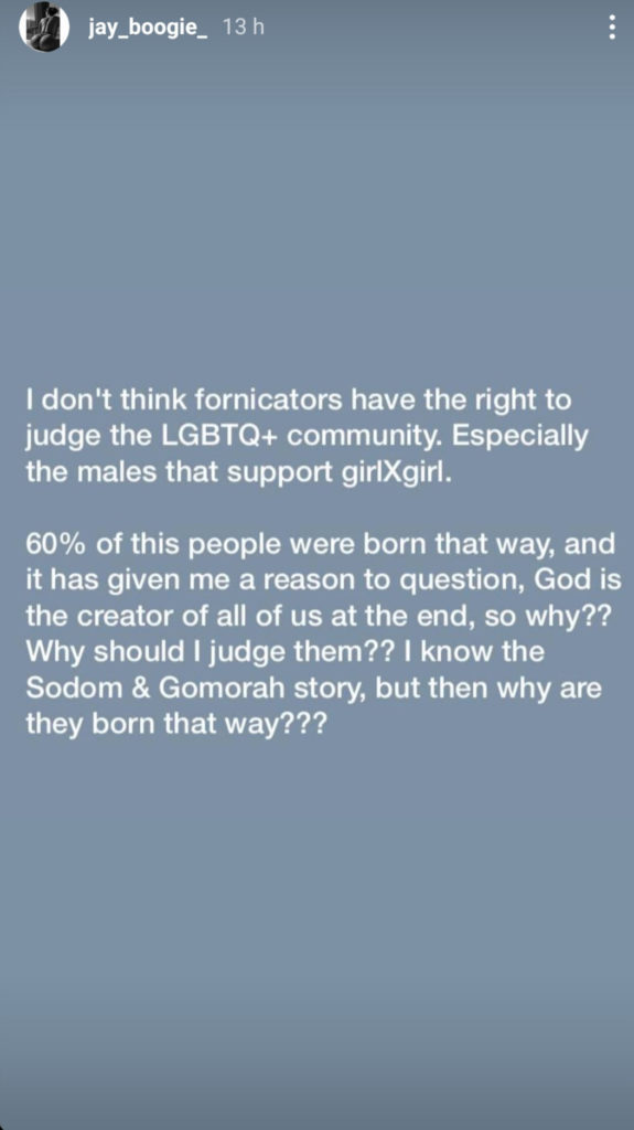 I don’t think fornicators have the right to judge gay people – Nigerian Cross dresser, Jay Boogie