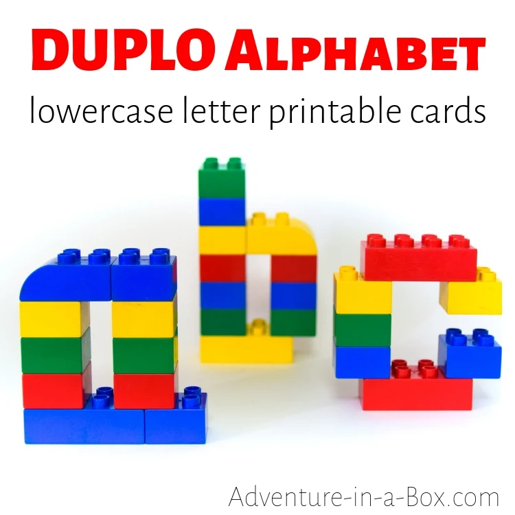 LEGO Duplo Lowercase Letter Cards