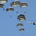 Paratroopers Jumping Out of Lockheed C-130 Hercules