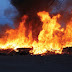 BREAKING: Fire outbreak razes over 50 tankers in Delta