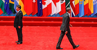 President Obama (right) walks away after shaking hands with China's president, Xi Jinping, before the opening of the Group of 20 Summit in China's Zhejiang province in September. As Obama walks off the world stage in January, leaving a possibly broken climate change legacy behind him, many wonder what role China will play in filling the U.S. void. (Credit: AP Images) Click to Enlarge.