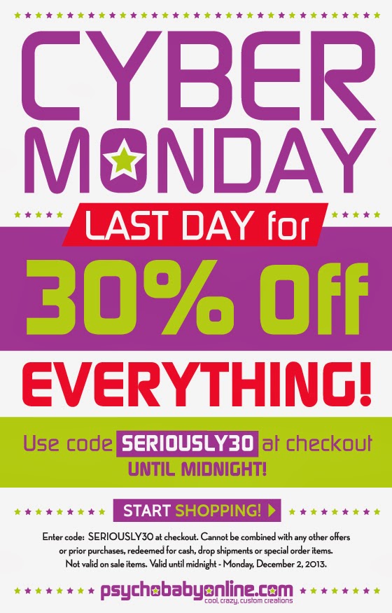 Cyber Monday 30% Off Sale Thru Midnight