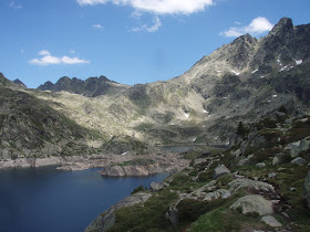 Estany de Juclar mountains lake Andorra hike trail