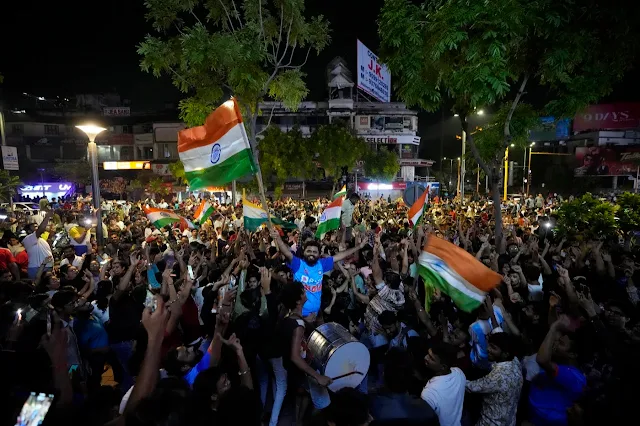 Fans Celebrate On The Streets Of Ahmedabad