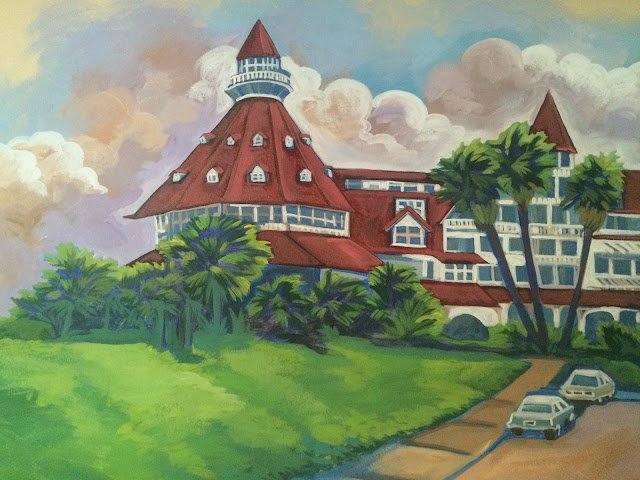 del coronado, del coronado san diego, del coronado painting, del coronado mural