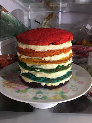 Gluten Free Rainbow Cake