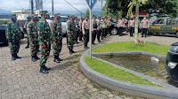 Kodim 0410/KBL Bersama Polresta Bandarlampung Laksanakan Pengamanan Kunker Komisi II DPR RI ke KPU Provinsi Lampung