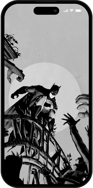 Batman Black and White Wallpaper