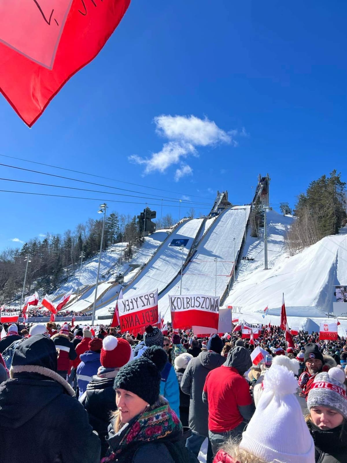 Kolbuszowianie kibicowali polskim skoczkom w Lake Placid [ZDJĘCIA]