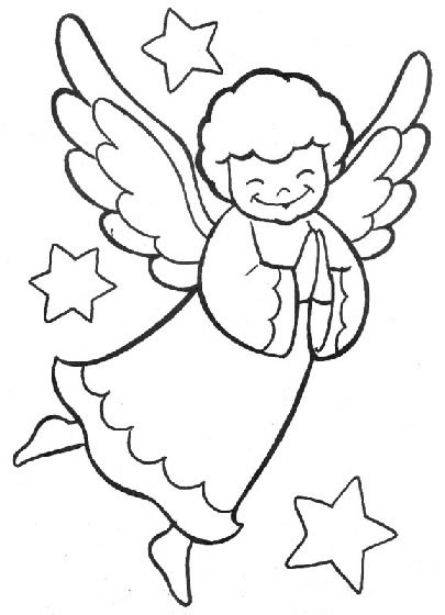 Free Printable Angel Coloring For Your Kids