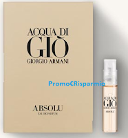 Logo Campione omaggio Acqua di Giò Absolu: richiedilo gratis