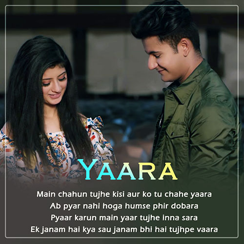 Yaara Lyrics – Mamta Sharma | Manjul Khattar