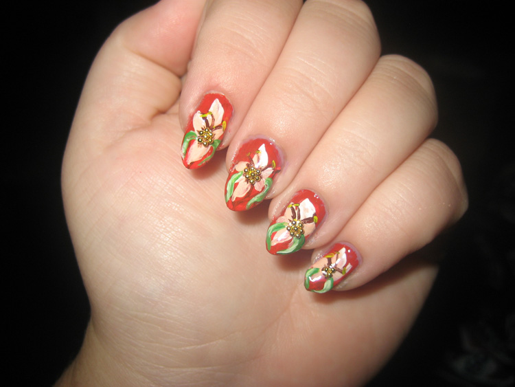 Nail Art Designs, Flower Nail Art Designs, Cute Nail Art