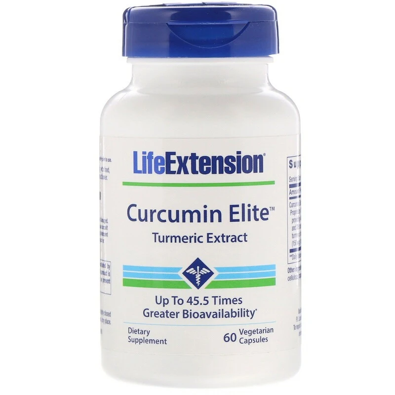 Life Extension, Curcumin Elite Turmeric Extract, 60 Vegetarian Capsules