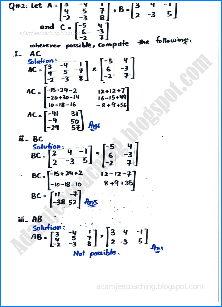 matrices-and-determinants-exercise-2-2-mathematics-11th
