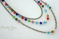 beaded chain necklace