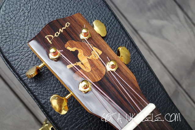 Pono Master Series AT C MS Tenor Ukulele headstock