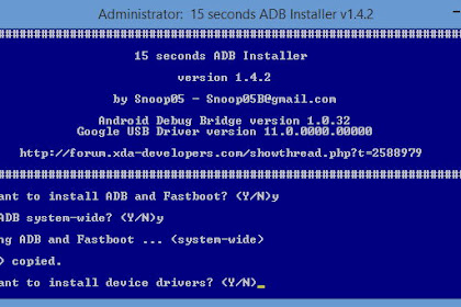 ADB Fastboot Tool Setup Driver Installer untuk Windows