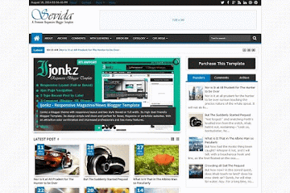 Sevida - Magazine Style Responsive Blogger Template