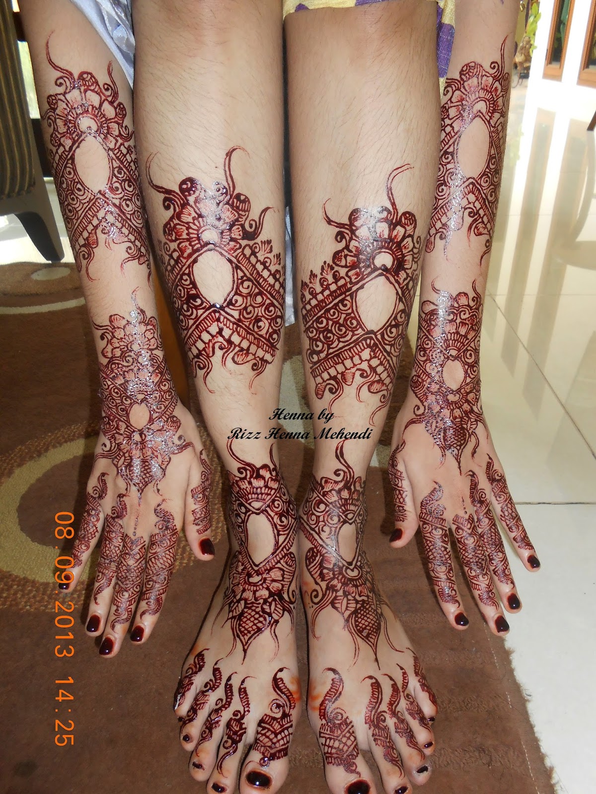 Gambar Rizz Henna Mehendi Jakarta Long Design Contoh Gambar
