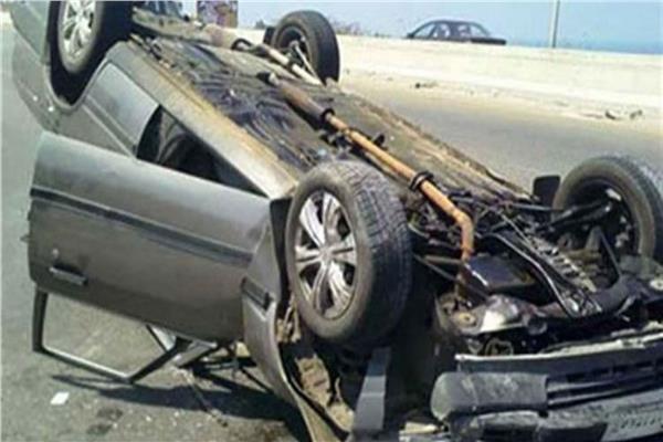 مصرع شخص وإصابة آخر في حادث انقلاب سيارة ملاكي فى إخميم  بسوهاج