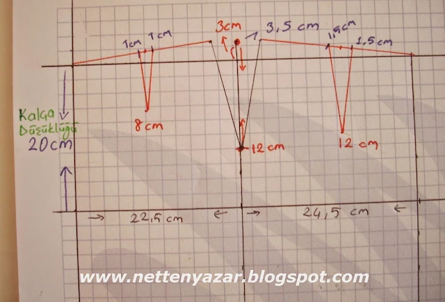 basic narrow skirt pattern Drawing