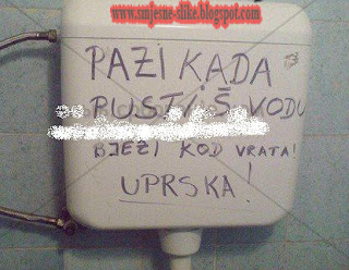 Vodokotlic, smjesne slike, bjezi, wc, hala,  kad prska