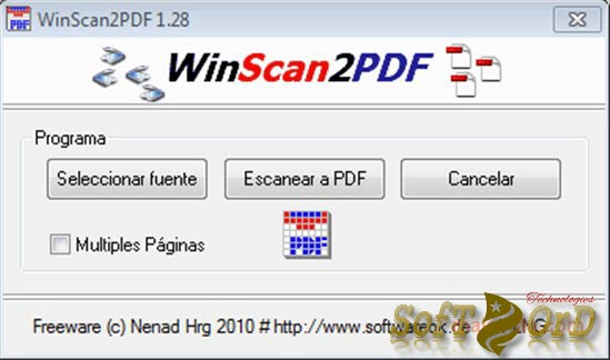 تحميل برنامج  WinScan2PDF 4.66 لمسح المستندات و حفظها على القرص الصلب