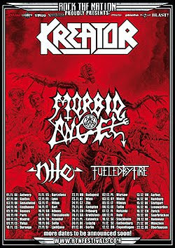 Kreator, Morbid Angel, Nile y Fueled By Fire