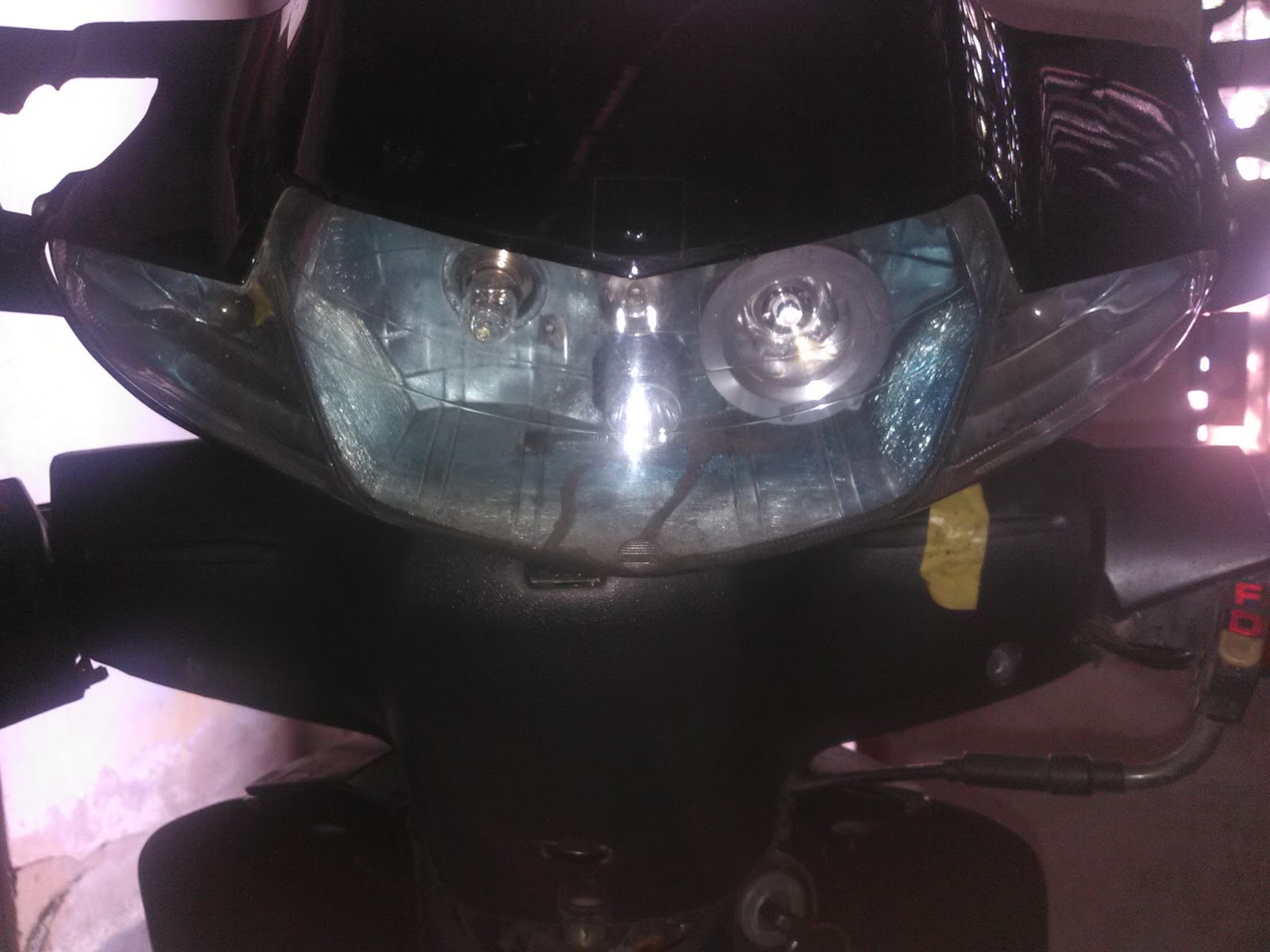 ZAPT777 Pasang Lampu Tembak LED Di Honda Supra Fit Old