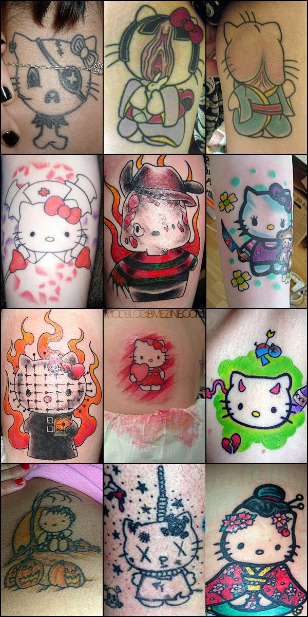 hello kitty tattoo art. hello kitty tattoos with stars