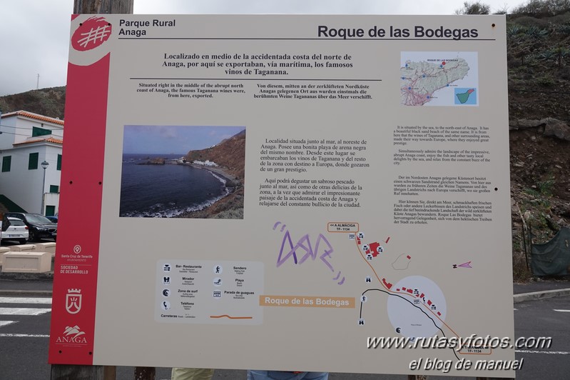 Puerto de la Cruz - Las Teresitas - Macizo de Anaga - Roque de las Bodegas - Punta del Hidalgo