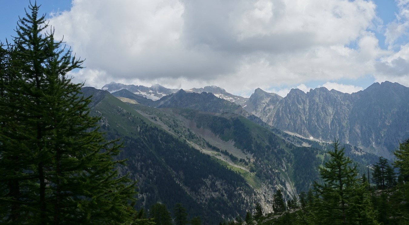 View from trail over Salèse Valley