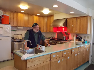 Tim Saulter Fixing Food For Senior Lunch, Skagway AK