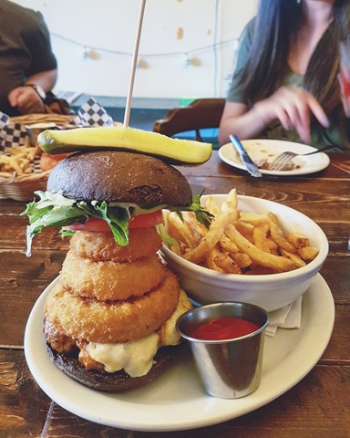 salmon burger