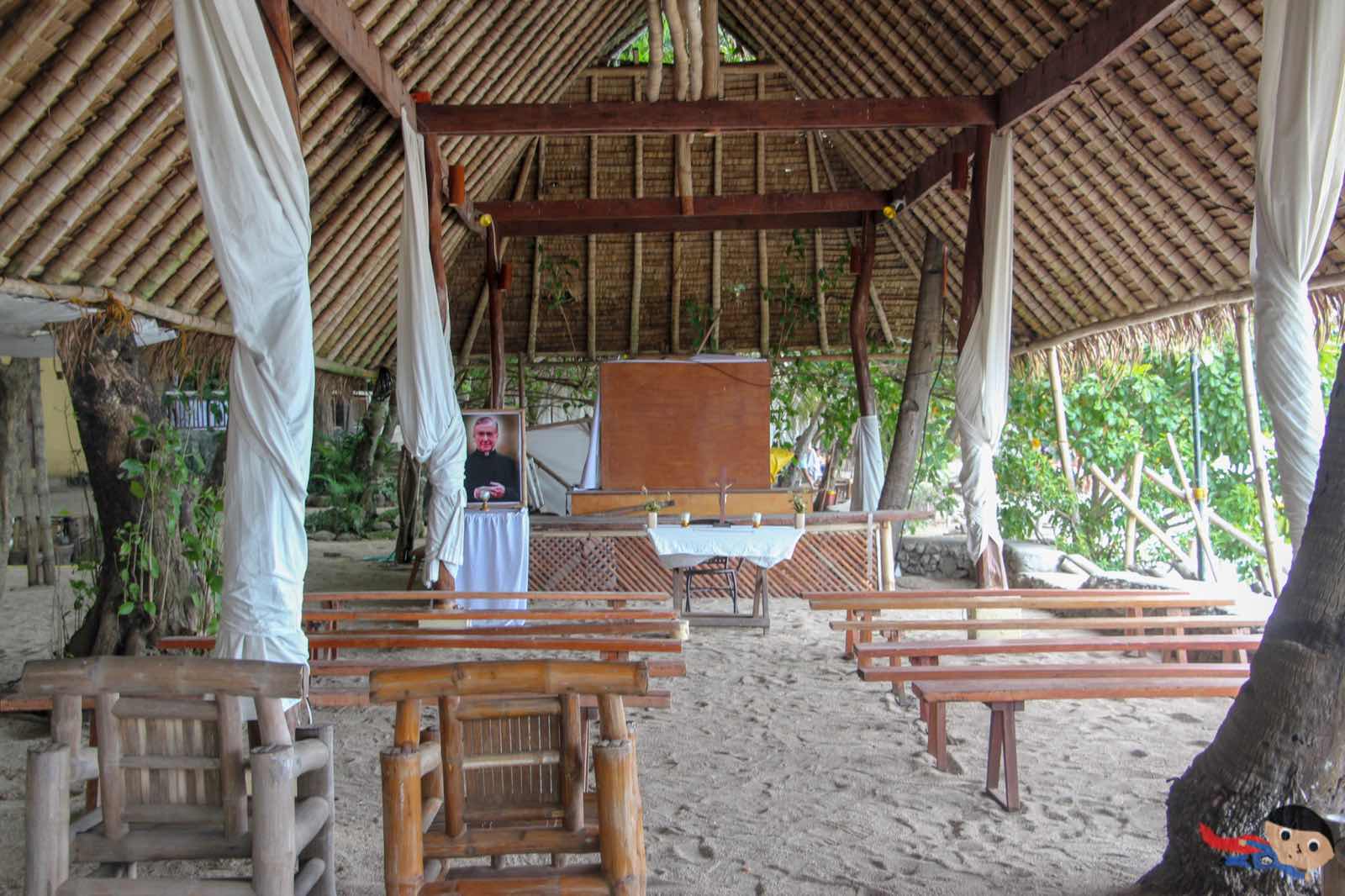 Mass held during Saturday evening in La Luz Beach Resort