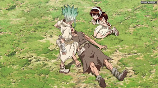 ドクターストーンアニメ 1期3話 石神千空 大木大樹 小川杠 Dr. STONE Episode 3