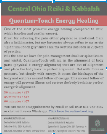 Quantum-Touch energy healing