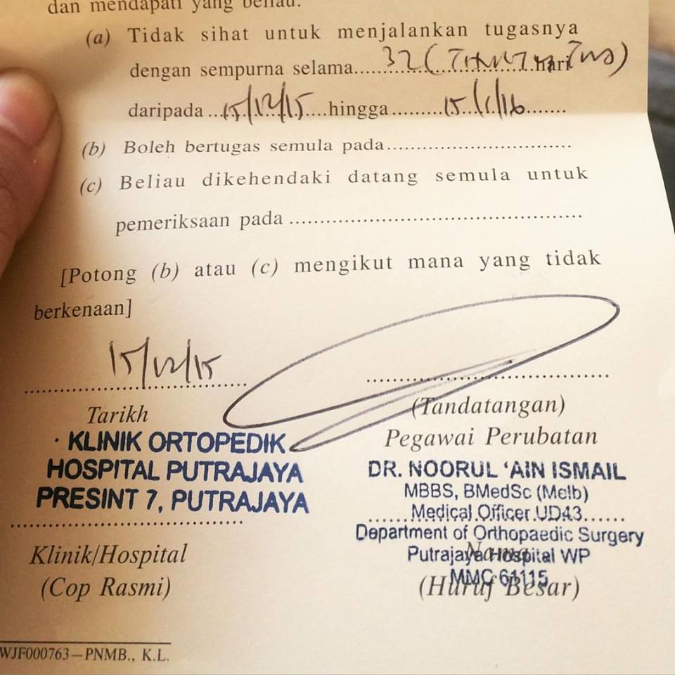 Surat Mc Klinik Kerajaan Kesihatan