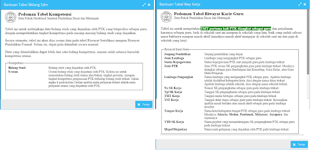 Panduan mengisi Kompetensi dan Riwayat Karir Guru Pada Dapodik 2017